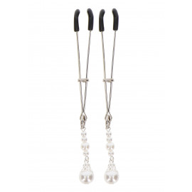 Taboom Tweezers with Pearls Silver