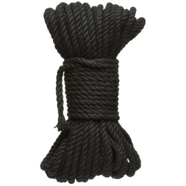 Doc Johnson Merci Bind and Tie 6mm Hemp Bondage Rope 15m Black
