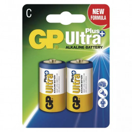 GP Ultra Plus Alkaline Battery C (LR14) 2 pack