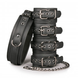 Easytoys Fetish Collection Fetish Set With Collar, Ankle and Wrist Cuffs