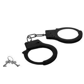 Intense Fetish Metal Handcuffs Black