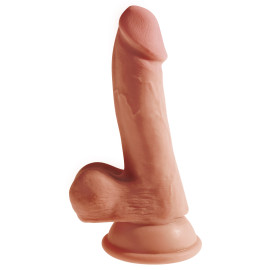 Pipedream King Cock Plus 6.5" Triple Density Cock with Balls Tan