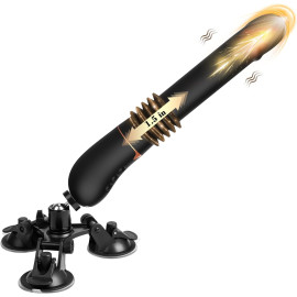 Paloqueth Vibrator Fuck Machine with Suction Cup Black