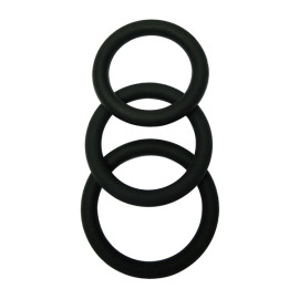 SuperLove Cock Ring Set Black 3 Pack