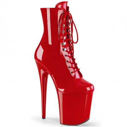 Pleaser Flamingo-1020 Red Pat/Red