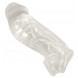 Crystal Penis Sleeve with Extension + Ball Ring Transparent