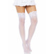 Leg Avenue Stay Up Sheer Thigh Highs 1022 White