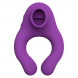 Action Fenda Vibrating Ring with Licking Tongue and Remote Control 3 Motors Purple