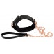 Bad Kitty Collar with Leash 2493276 Black-Rose Gold