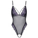 Cottelli Crotchless Body Floral Lace 2643448 Black-Purple