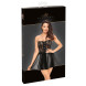 Noir Handmade Exclusive Short Powerwetlook & Lace Dress 2718561 Black