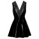 Black Level Vinyl Dress with Lace 2851547 Black