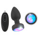 Anos RC Flashing Butt Plug with Vibration Black