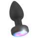 Anos RC Flashing Butt Plug with Vibration Black