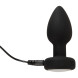 Anos RC Flashing Butt Plug with Vibration Black