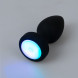 Anos RC Flashing Butt Plug with Vibration Black