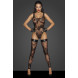 Noir Handmade F242 Tulle Body with Patterned Flock Embroidery