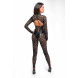 Noir Handmade F299 Enigma Lace Catsuit with Underbust Bodice