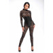 Noir Handmade F299 Enigma Lace Catsuit with Underbust Bodice