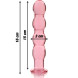 Ibiza Nebula Model 10 Dildo Borosilicate Glass 16.5x3.5cm Pink