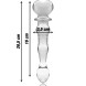 Ibiza Nebula Model 21 Dildo Borosilicate Glass 20.5x3.5cm Clear