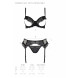 Passion ECO Collection Kerria Set with Open Bra Black