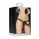 Ouch! Double Vibrating Silicone Strap-On Adjustable Black