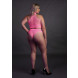 Ouch! Glow in the Dark Turtle Neck and High Waist Slip Neon Pink
