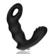 Ouch! Beaded Vibrating Prostate Massager with Remote Control Black
