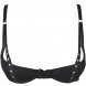 Axami Set V-9781 Bra, Garter Belt & String Black