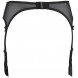 Axami Set V-9891 Bra, Garter Belt & String Black-Beige
