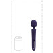 Vive Kiku Rechargeable Double Ended Wand with Innovative G-Spot Flapping Stimulator Purple